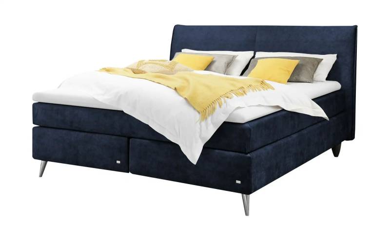 RUF Boxspringbett  Aurelia ¦ blau ¦ Maße (cm): B: 190 H: 114 Betten > Boxspringbetten > Boxspringbetten 180x200 - Höffner