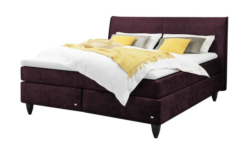 RUF Boxspringbett  Aurelia ¦ rot ¦ Maße (cm): B: 210 H: 114 Betten > Boxspringbetten > Boxspringbetten 200x200 - Höffner