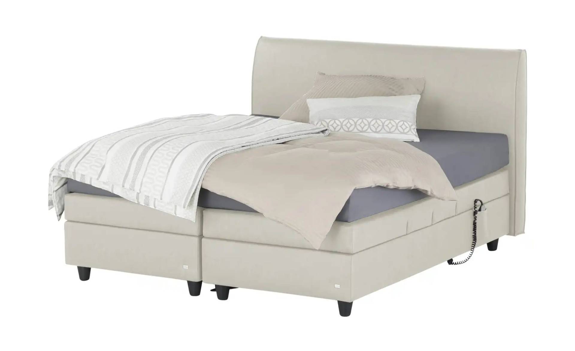 RUF Motor-Boxspringbett  Mercata ¦ creme ¦ Maße (cm): B: 206 H: 113 Betten > Boxspringbetten - Möbel Kraft