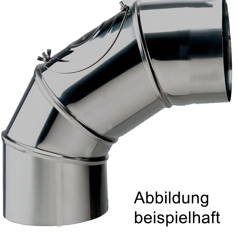 Raab Alkon Edelstahl Rohr DN160mm Bogen mit Tür0-90° verstellbar 4-teilig einwandig. 0,6mm 2. Wahl evtl. Lagerspuren Raab Alkon Edelstahl Rohr DN160mm Bogen mit Tür0-90° verstellbar 4-teilig einwandig. 0,6mm 2. Wahl evtl. Lagerspuren von KaminStore24