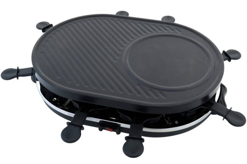 Raclette Set oval für 8 Personen inkl. Crepemaker 1200 Watt