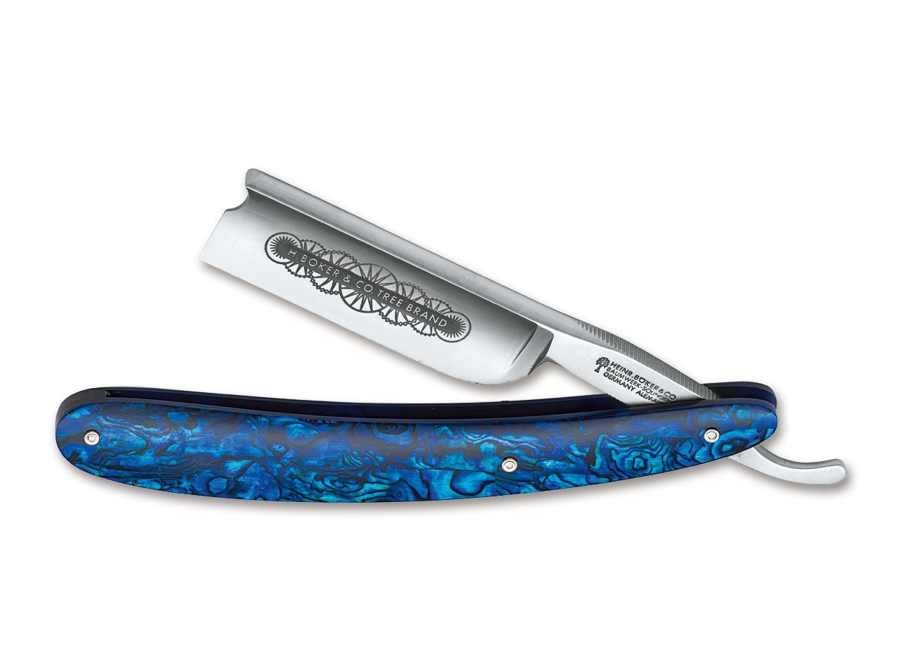 Rasiermesser Blue Shell 7/8 Barber´s Notch von BÖKER Manufaktur Solingen