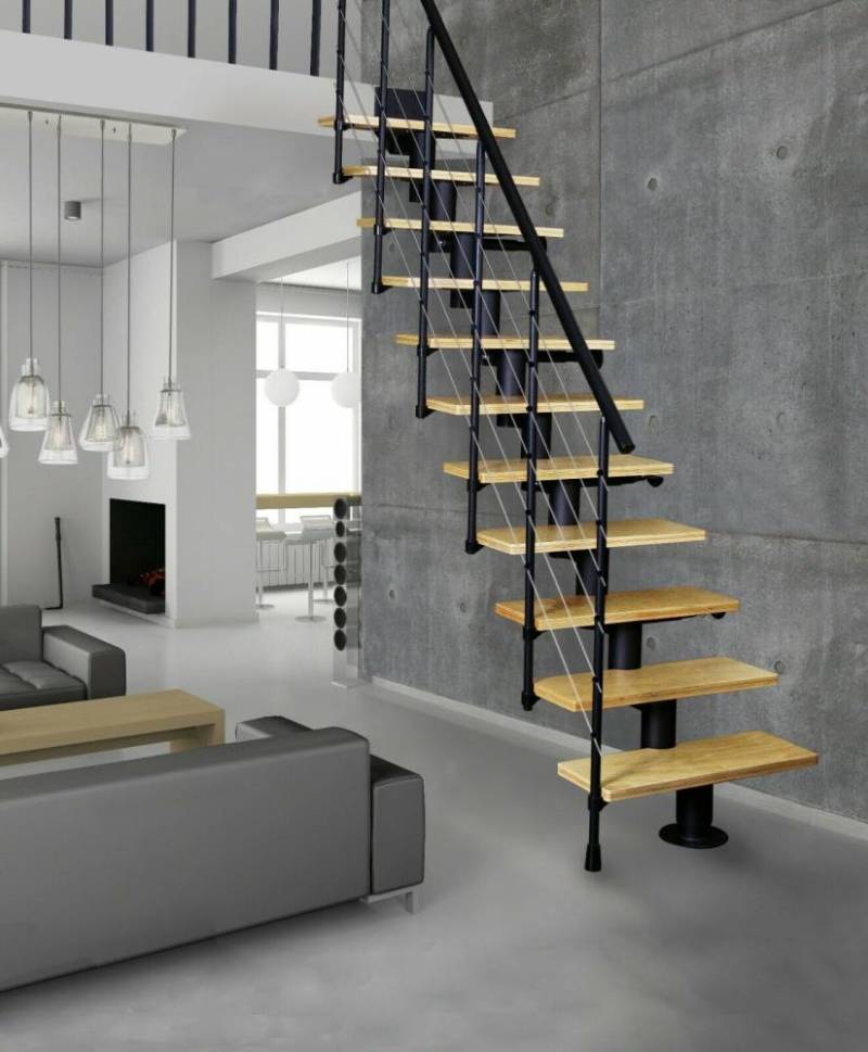 Raumspartreppe ATRIUM DIXI in schwarz oder grau von Atrium