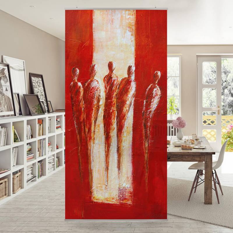 Raumteiler Petra Schüßler - Fünf Figuren in Rot 02
