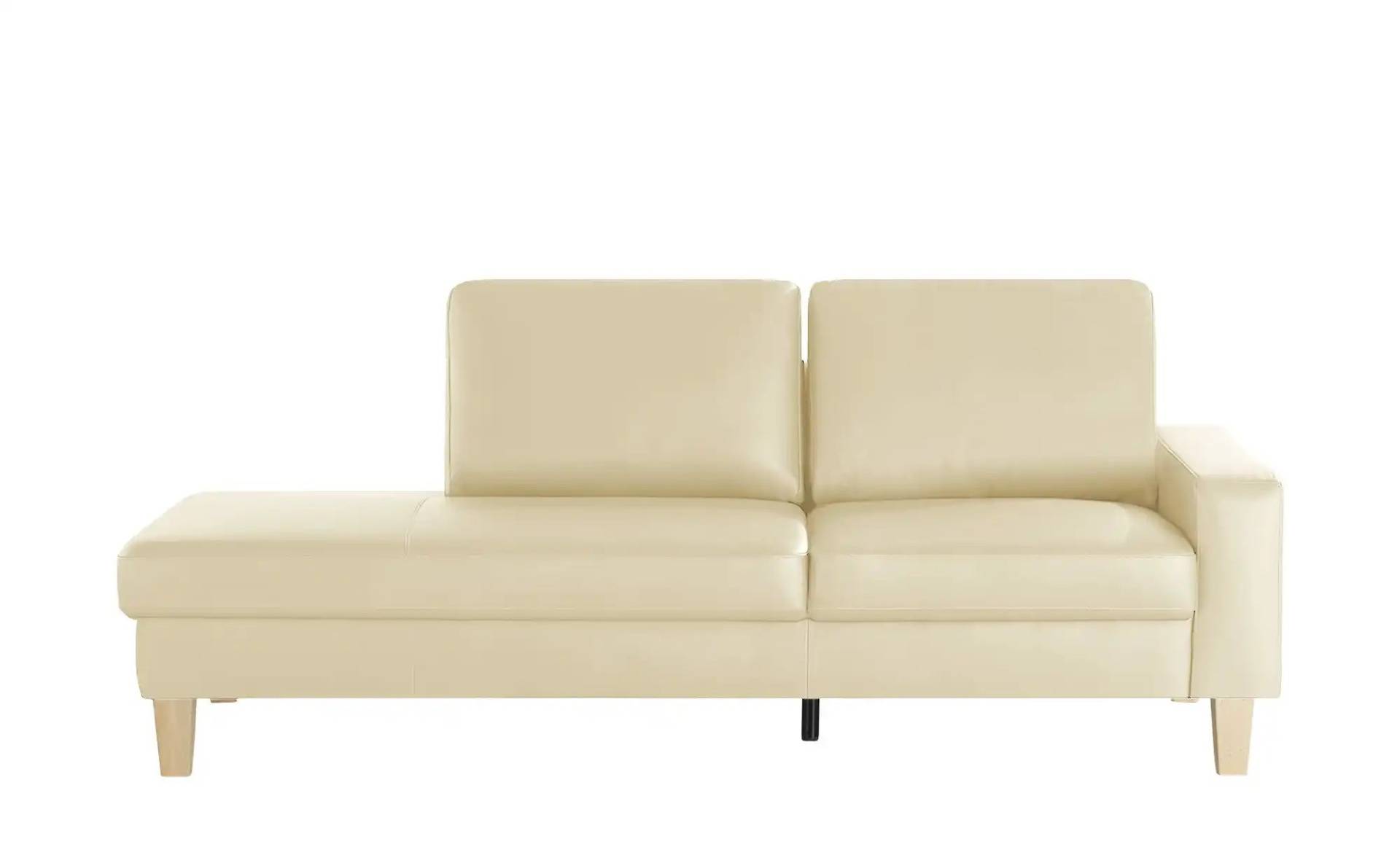 Recamiere aus Leder Bena ¦ creme ¦ Maße (cm): B: 213 H: 86 T: 97 Polstermöbel > Sofas > Einzelsofas - Möbel Kraft