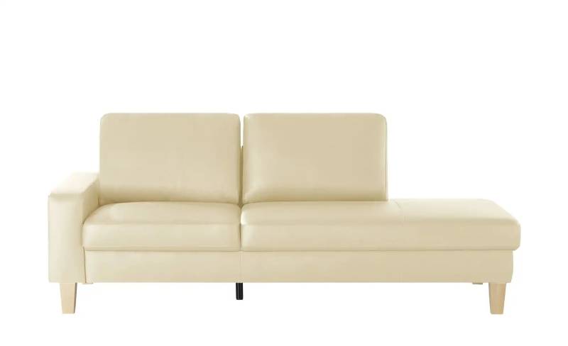 Recamiere aus Leder Bena ¦ creme ¦ Maße (cm): B: 213 H: 86 T: 97 Polstermöbel > Sofas > Einzelsofas - Höffner