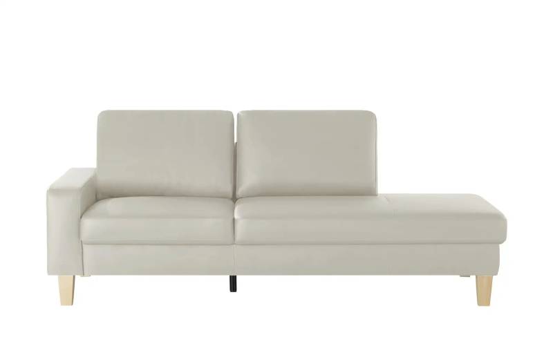 Recamiere aus Leder Bena ¦ grau ¦ Maße (cm): B: 213 H: 86 T: 97.0 Polstermöbel > Sofas > Einzelsofas - Höffner