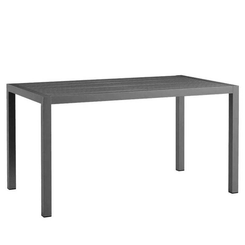 Rechteckiger Stahltisch 80x140cm, anthrazit