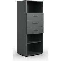Regal 40 cm breit inkl. 3 Schubladen MULTIRAUMKONZEPT von Wimex / Graphit