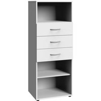 Regal Breite ca. 30 cm inkl. 3 Schubladen MULTIRAUMKONZEPT von Wimex / Weiß