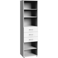 Regal schmal ca. 40 cm inkl. 3 Schubladen MULTIRAUMKONZEPT von Wimex / Weiß