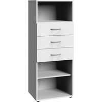 Regal Breite ca. 80 cm inkl. 3 Schubladen MULTIRAUMKONZEPT von Wimex / Weiß
