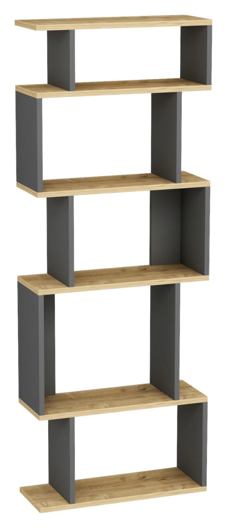 Regal Eros ca. 60x160x22 cm Anthr./Eiche Regal Eros ca. 60x160x22 cm Anthr./Eiche