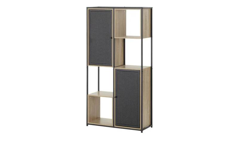 Regal   ¦ schwarz ¦ Maße (cm): B: 74,8 H: 143,2 T: 30.0 Regale > Standregale - Möbel Kraft