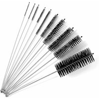 Reinigungsbürste [10 Stück], Reinigungsbürste, Strohhalmbürste, für schmale Behälter und kleine Ecken, zum Beispiel Wasserkocher, Teekanne, Tastatur,
