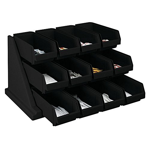 Rek met 12 bestekbakjes Versa Cambro 12RS12-110 Black von Cambro
