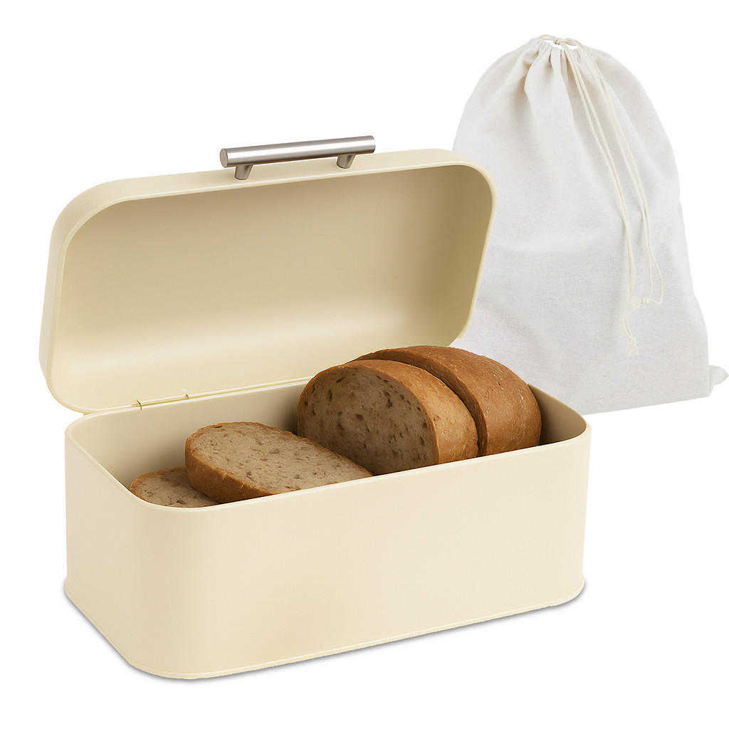 Relaxdays BROTKASTEN Beige Relaxdays BROTKASTEN Beige