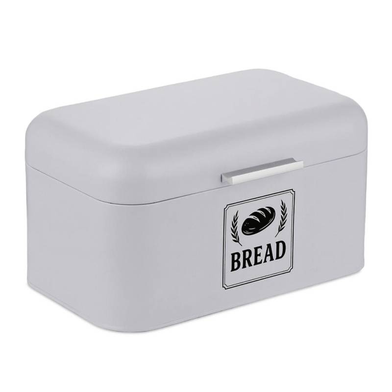 Relaxdays BROTKASTEN Grau