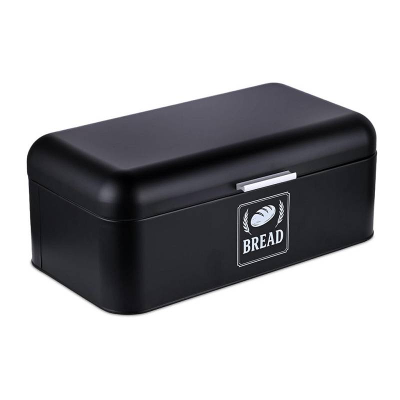 Relaxdays BROTKASTEN Schwarz