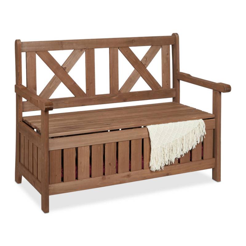 Relaxdays GARTENBANK Dunkelbraun Relaxdays GARTENBANK Dunkelbraun