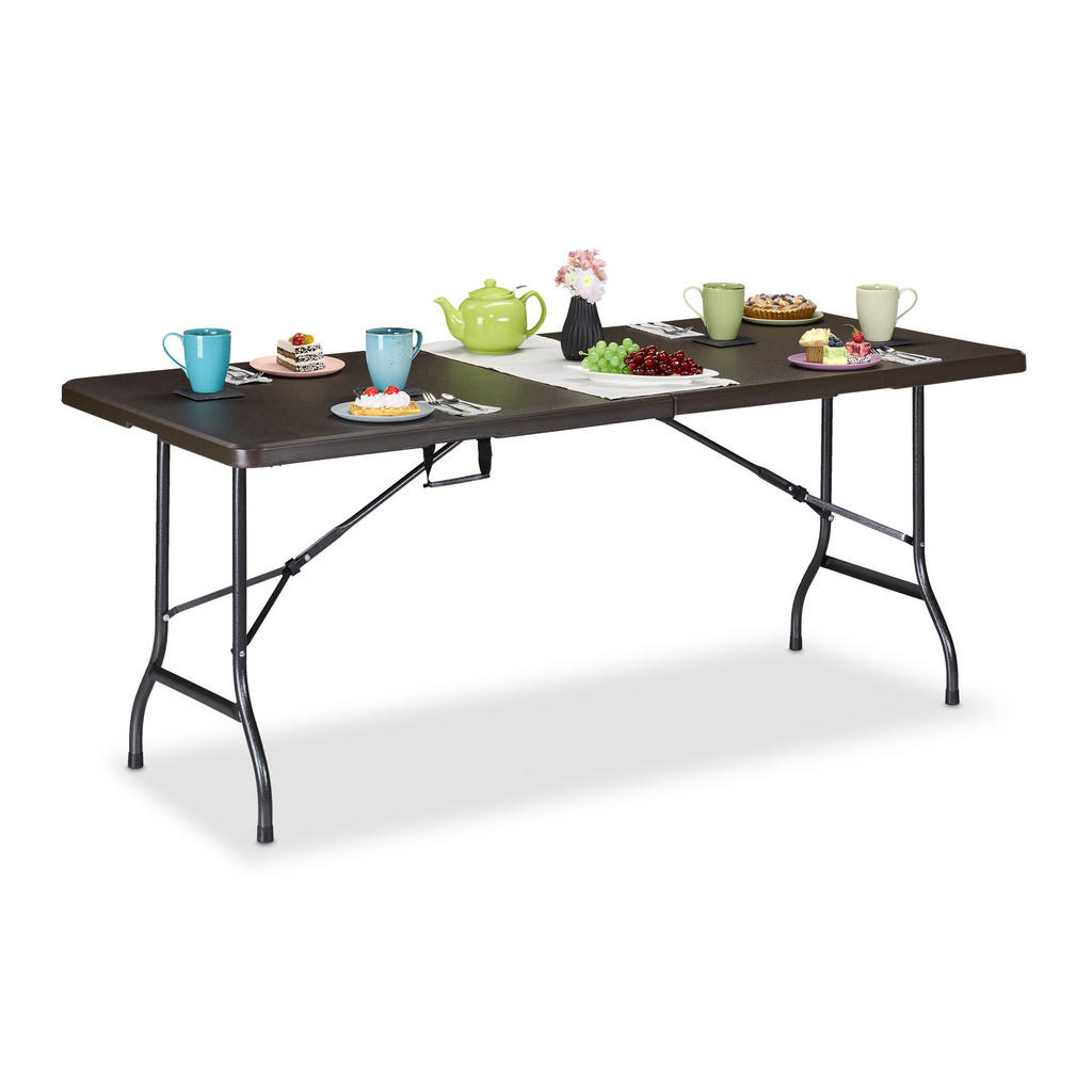 Relaxdays GARTENTISCH Braun Relaxdays GARTENTISCH Braun
