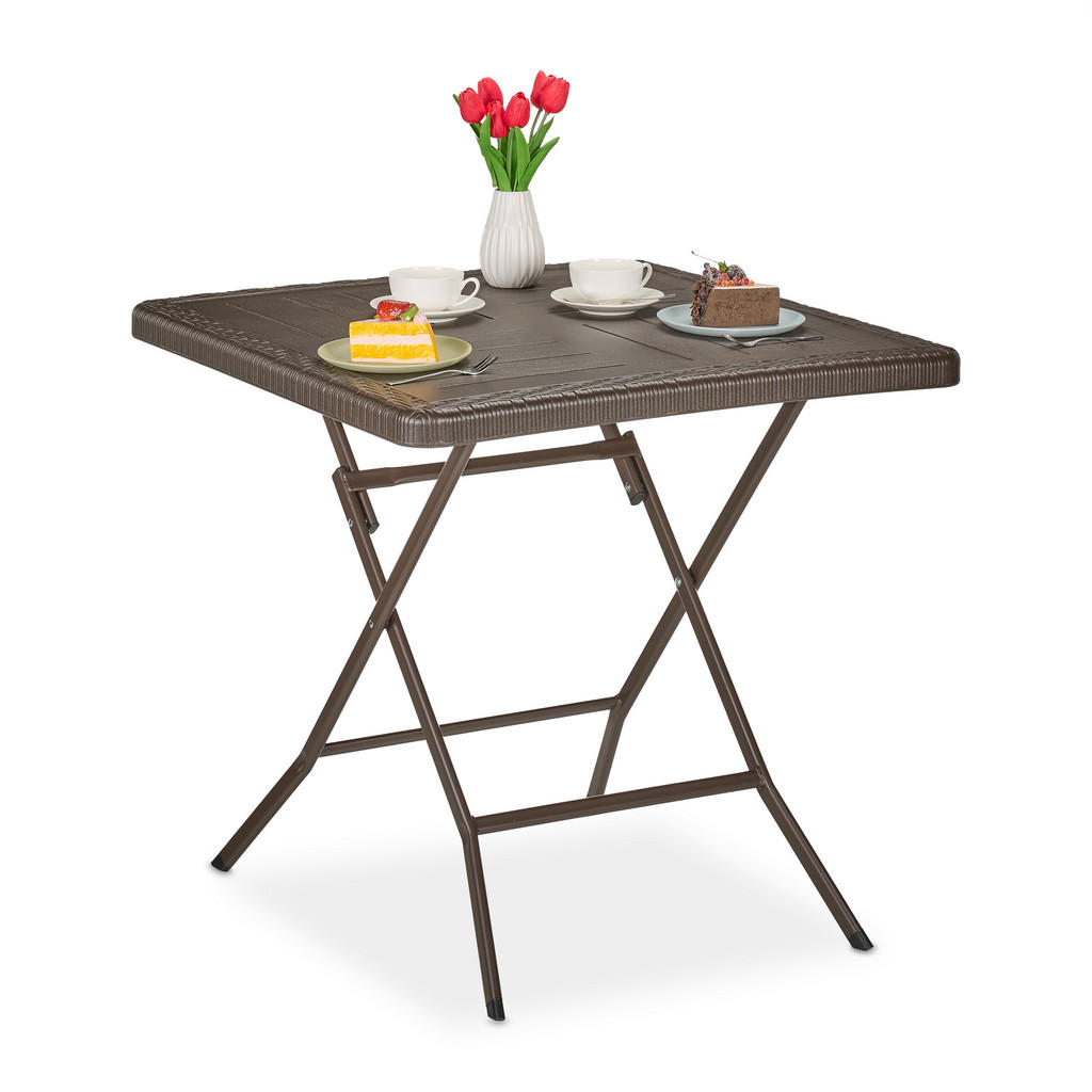 Relaxdays GARTENTISCH Braun Relaxdays GARTENTISCH Braun