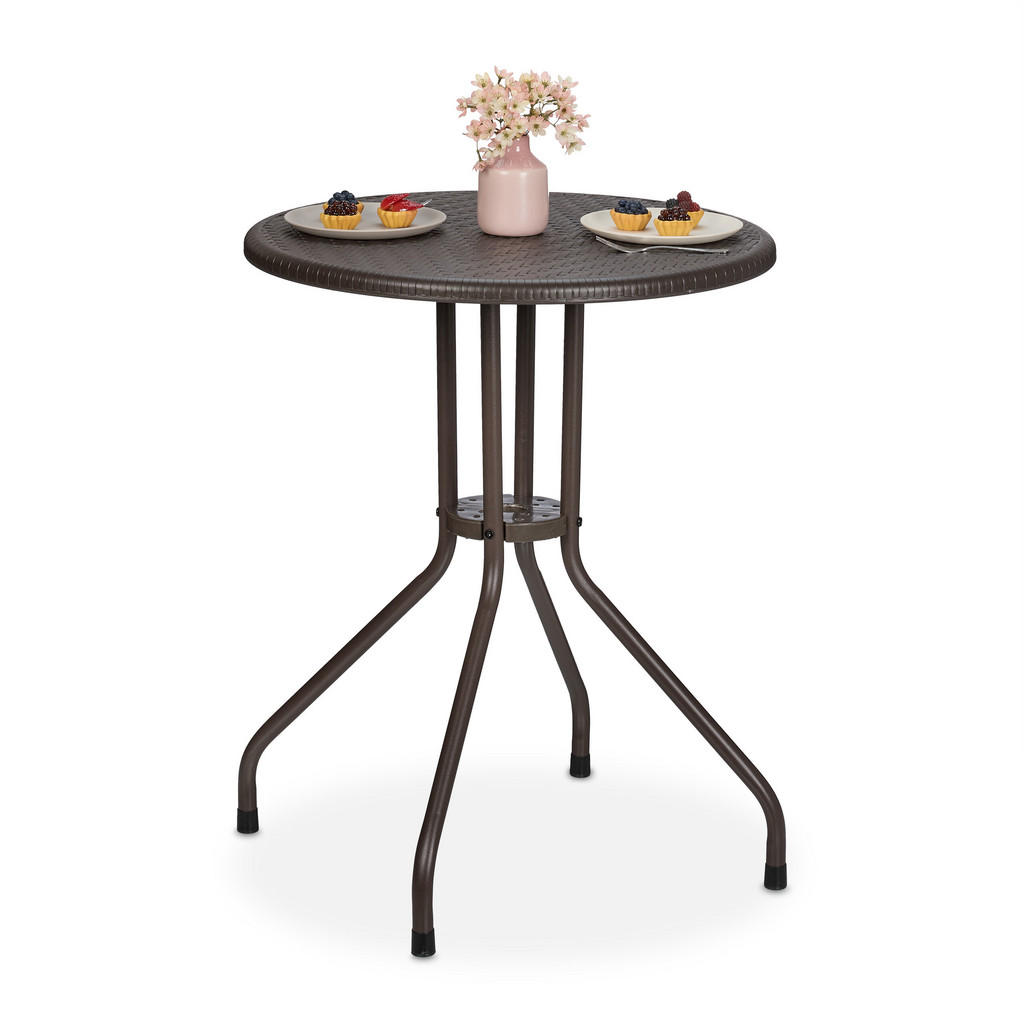 Relaxdays GARTENTISCH Braun Relaxdays GARTENTISCH Braun