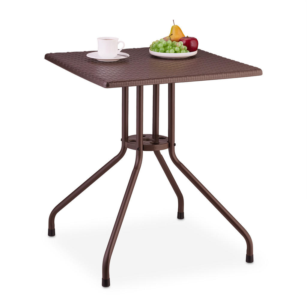 Relaxdays GARTENTISCH Braun Relaxdays GARTENTISCH Braun