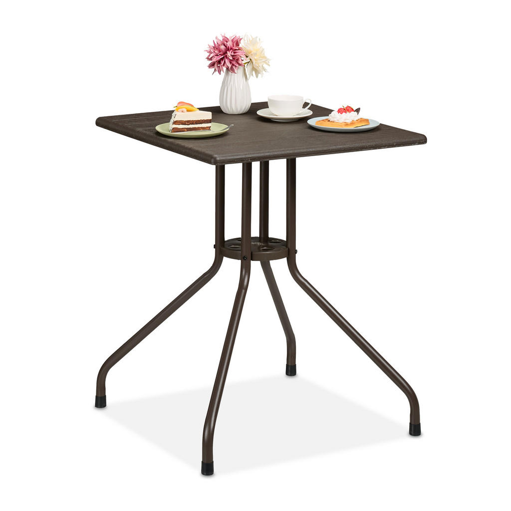 Relaxdays GARTENTISCH Braun Relaxdays GARTENTISCH Braun