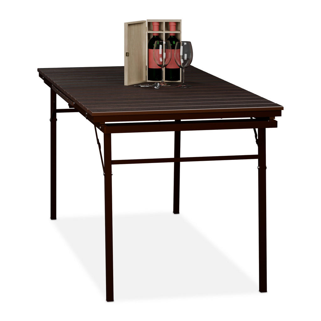 Relaxdays GARTENTISCH Braun Relaxdays GARTENTISCH Braun