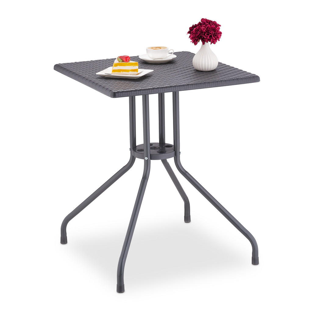 Relaxdays GARTENTISCH Grau Relaxdays GARTENTISCH Grau