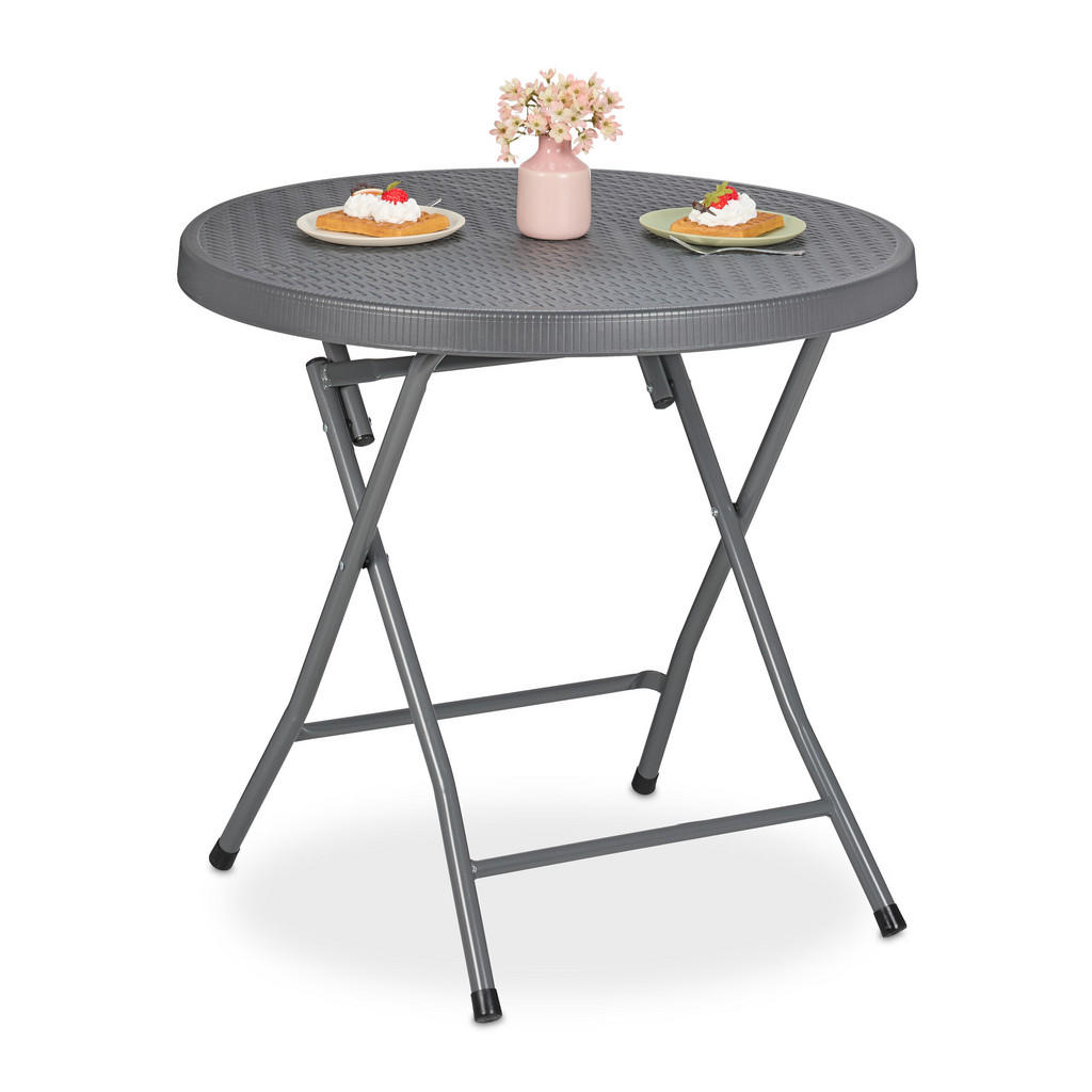 Relaxdays GARTENTISCH Grau Relaxdays GARTENTISCH Grau