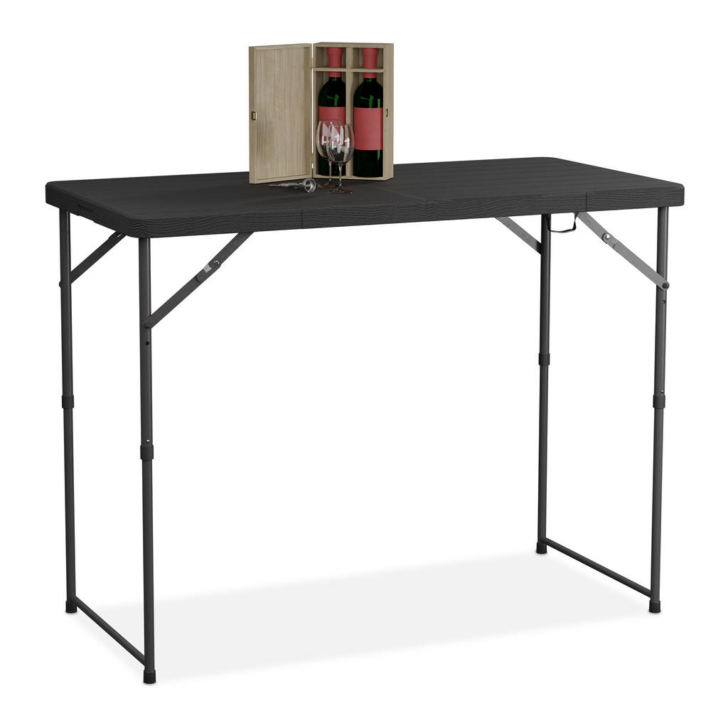 Relaxdays GARTENTISCH Schwarz Relaxdays GARTENTISCH Schwarz