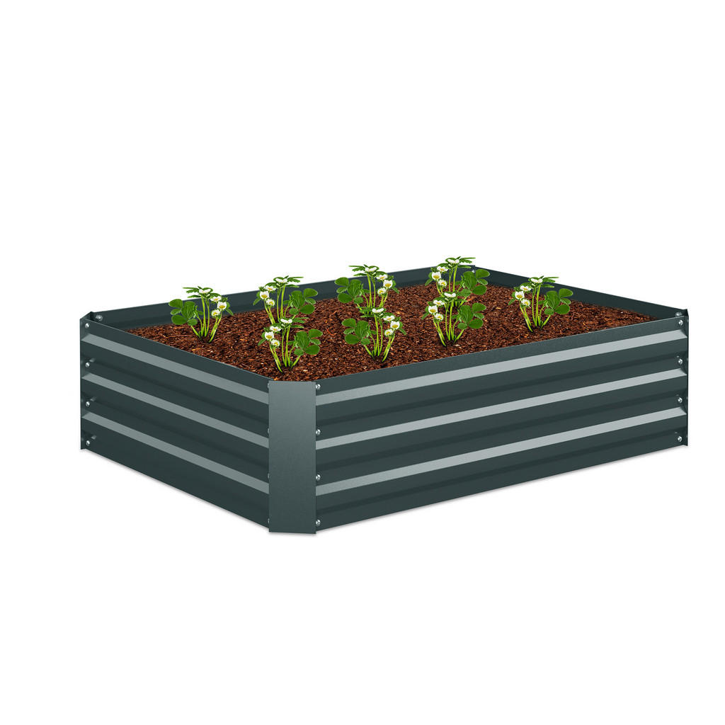 Relaxdays HOCHBEET Anthrazit