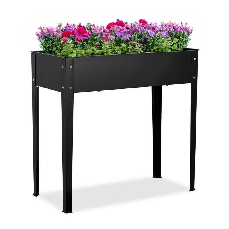 Relaxdays HOCHBEET Schwarz