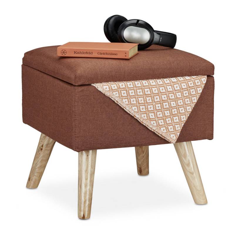 Relaxdays HOCKER Braun