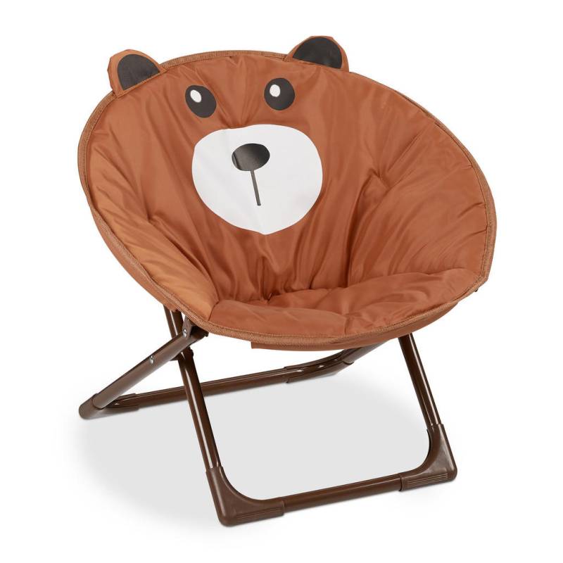 Relaxdays KINDERSTUHL Braun