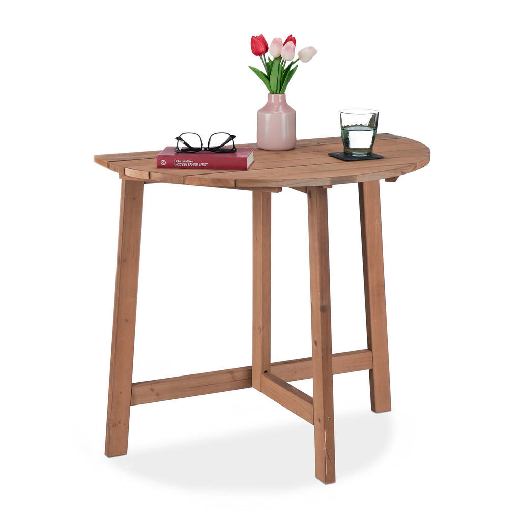 Relaxdays KLAPPTISCH Braun Relaxdays KLAPPTISCH Braun