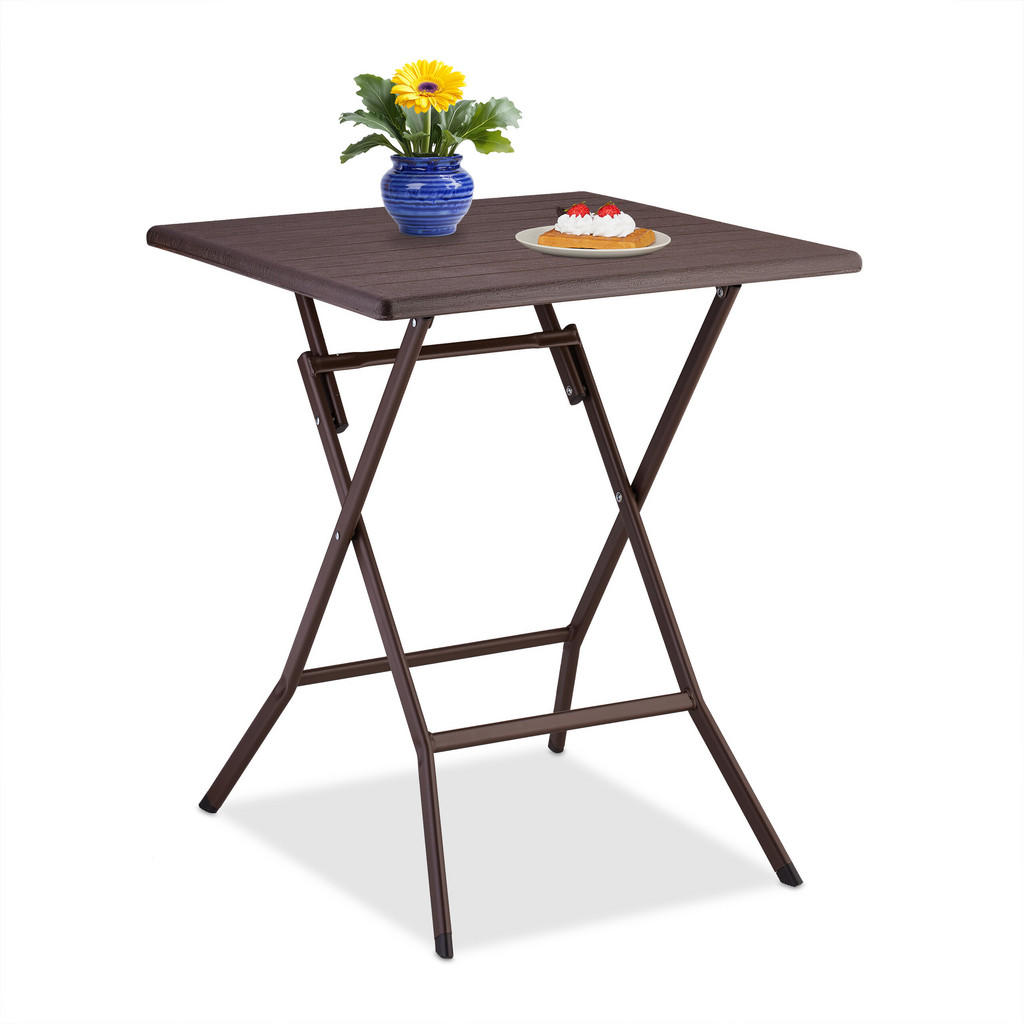 Relaxdays KLAPPTISCH Braun Relaxdays KLAPPTISCH Braun