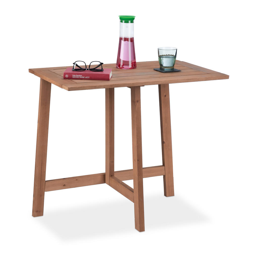 Relaxdays KLAPPTISCH Dunkelbraun Relaxdays KLAPPTISCH Dunkelbraun