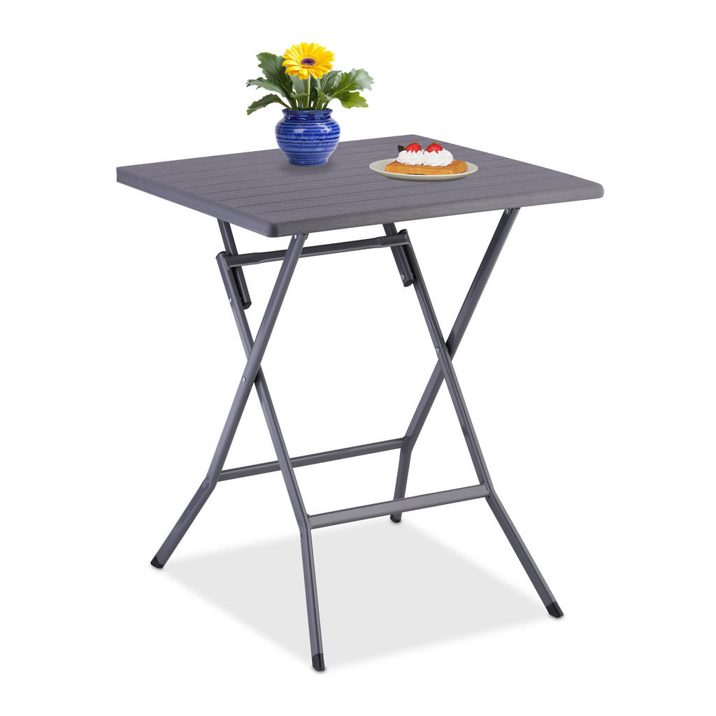 Relaxdays KLAPPTISCH Grau Relaxdays KLAPPTISCH Grau