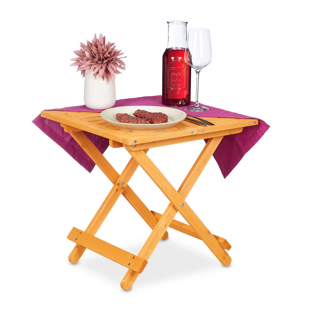 Relaxdays KLAPPTISCH Hellbraun Relaxdays KLAPPTISCH Hellbraun