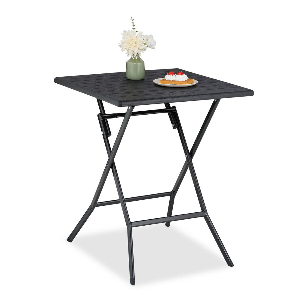 Relaxdays KLAPPTISCH Schwarz Relaxdays KLAPPTISCH Schwarz