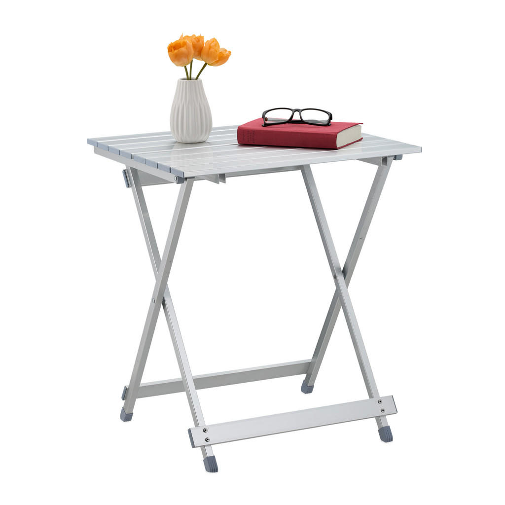 Relaxdays KLAPPTISCH Silber Relaxdays KLAPPTISCH Silber