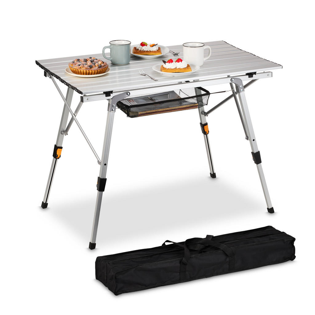 Relaxdays KLAPPTISCH Silber Relaxdays KLAPPTISCH Silber