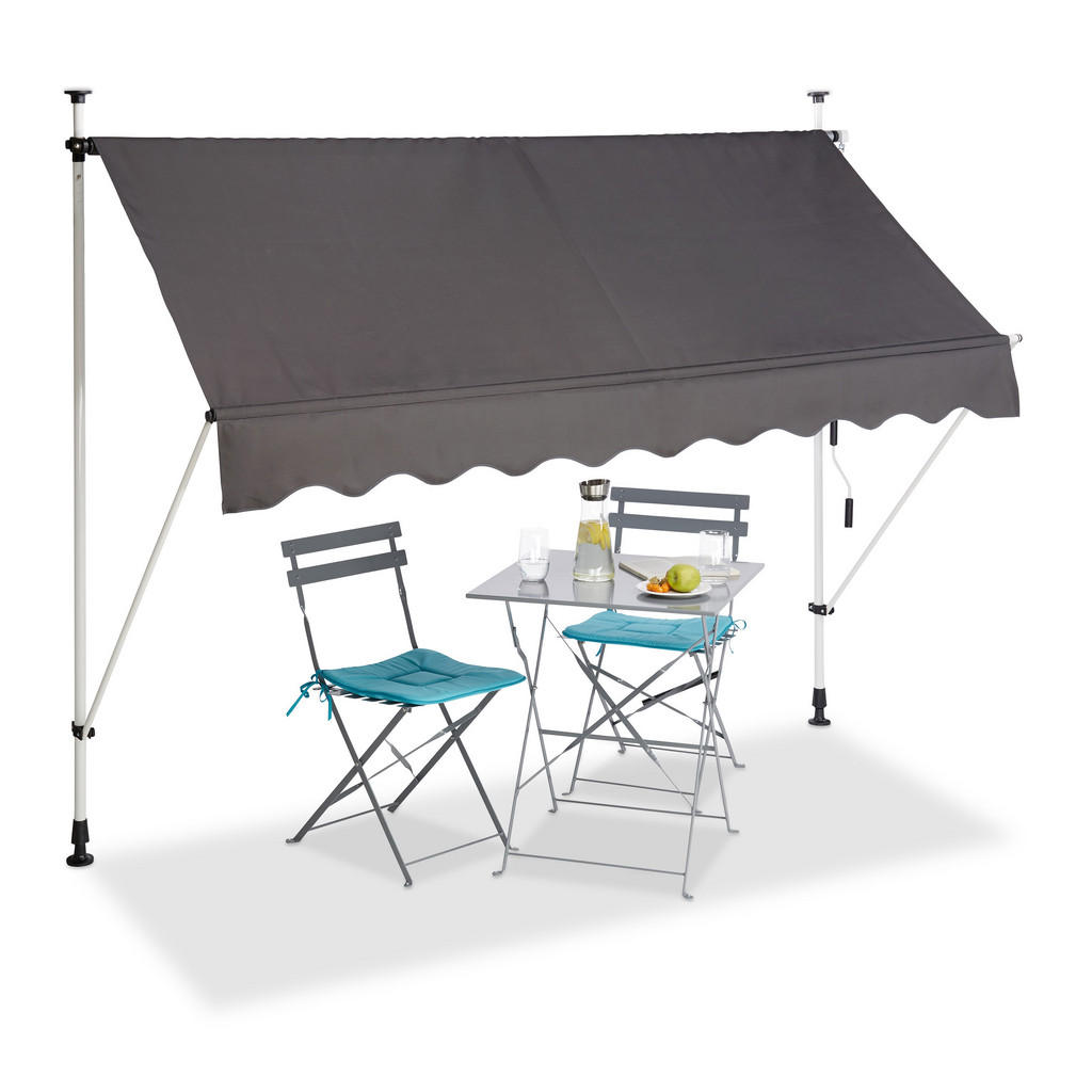 Relaxdays KLEMMMARKISE Anthrazit Relaxdays KLEMMMARKISE Anthrazit