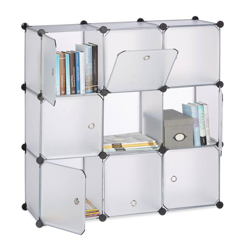 Relaxdays REGALSYSTEM Transparent
