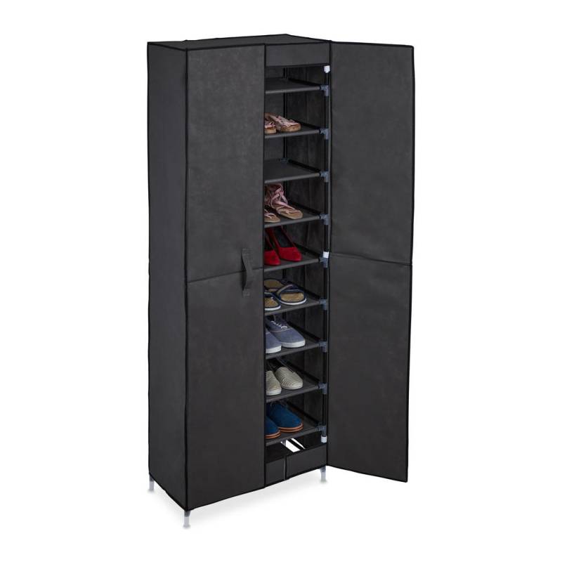 Relaxdays SCHUHSCHRANK Anthrazit