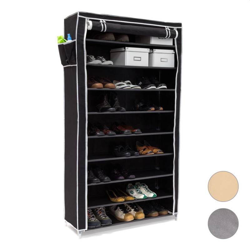 Relaxdays SCHUHSCHRANK Schwarz