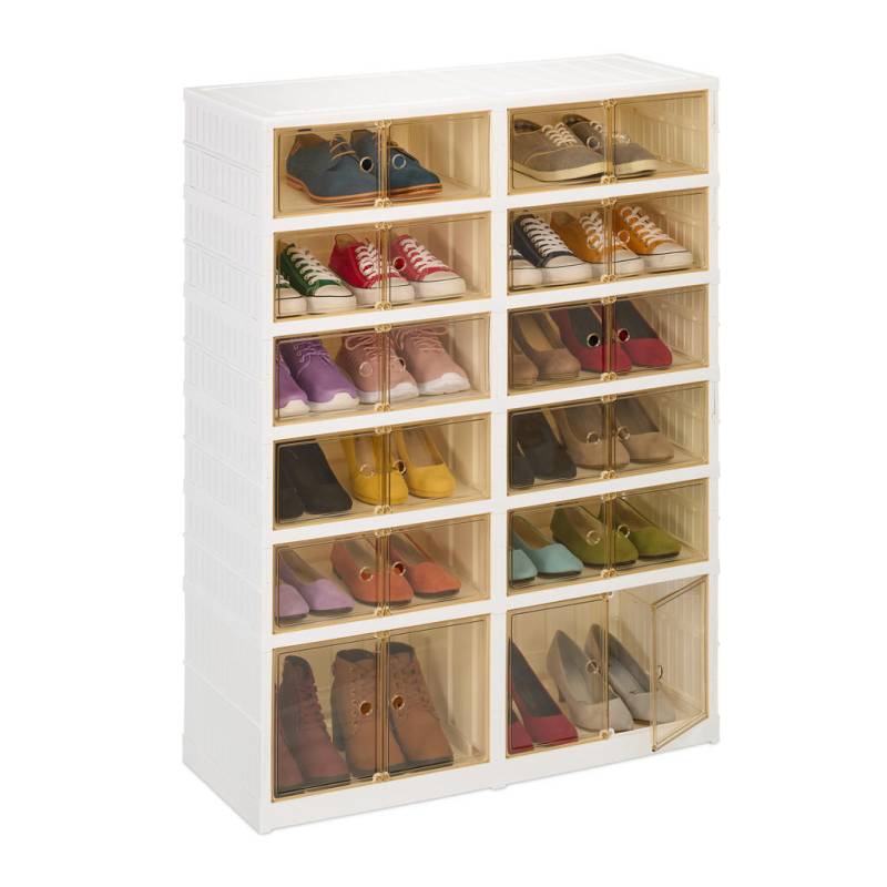 Relaxdays SCHUHSCHRANK Weiß